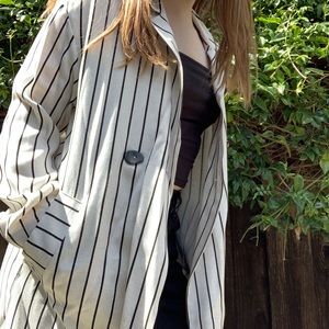 TopShop - Long Striped Blazer